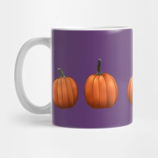 Five Pumpkins (Purple) Mug